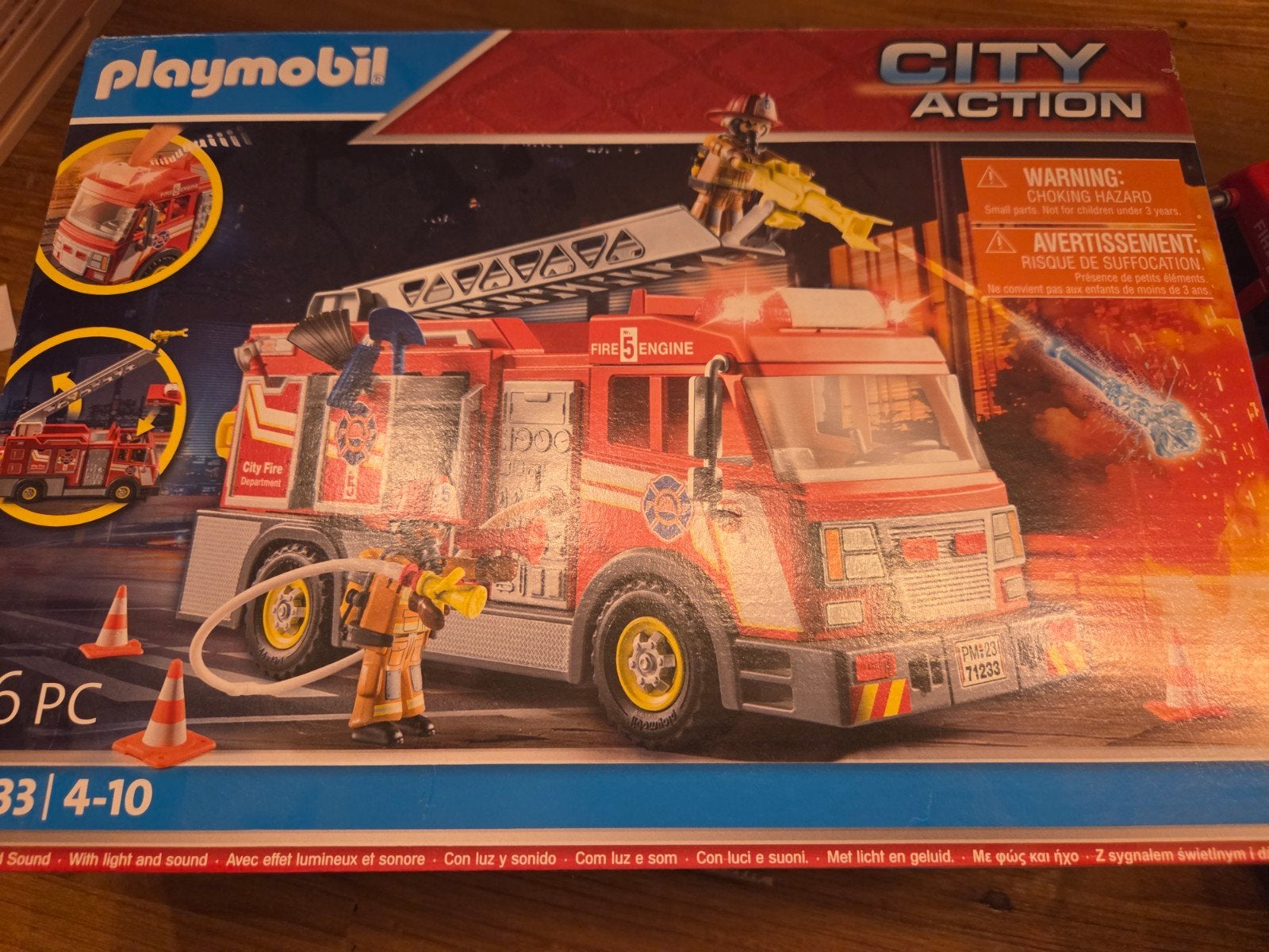 Playmobil City Action Brandweerwagen (71233) met Licht en Ge, Kinderen en Baby's, Complete set, Voertuig, Ophalen of Verzenden