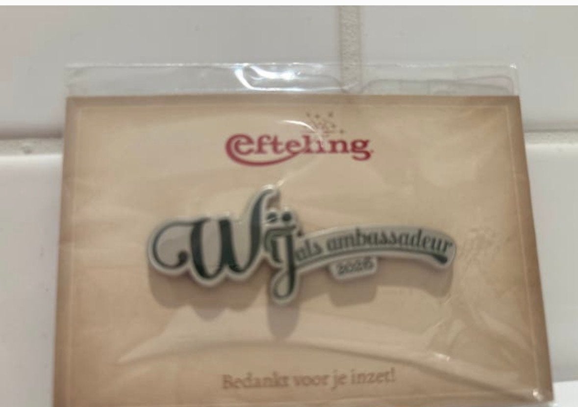 Efteling 'Wij als ambassadeur' pin 2026, Verzamelen, Speldjes, Pins en Buttons, Verzenden, Nieuw, Overige onderwerpen, Speldje of Pin