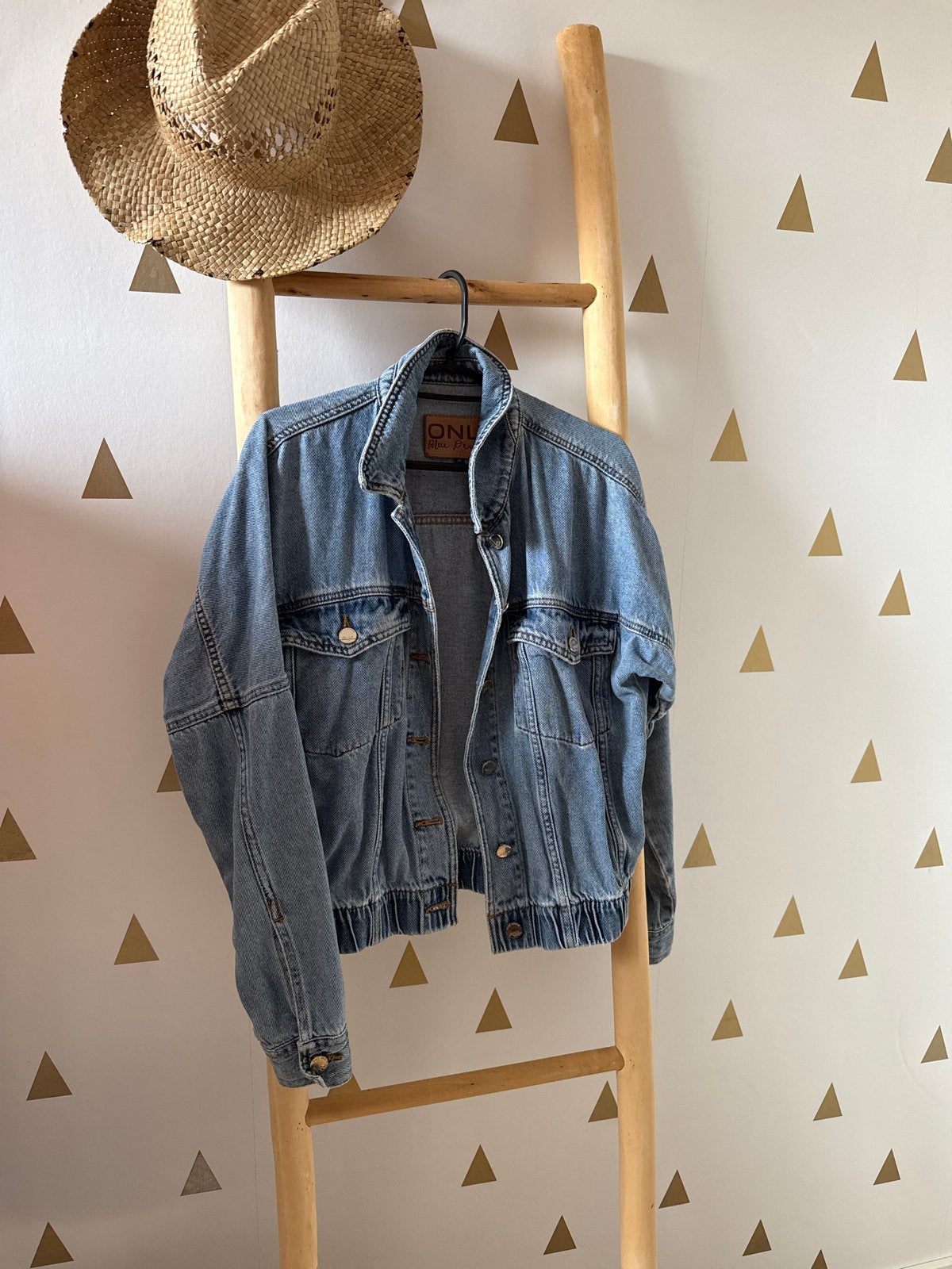 ONLY Blue Denim spijkerjack maat 38/40 (M), Ophalen of Verzenden, Zo goed als nieuw, Maat 38/40 (M), Blauw