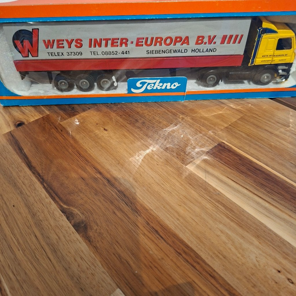 WEIJS INTER EUROPA B.V. SIEBENGEWALD .SCANIA 142 H & TR +D., Verzenden, Zo goed als nieuw, Bus of Vrachtwagen, Tekno