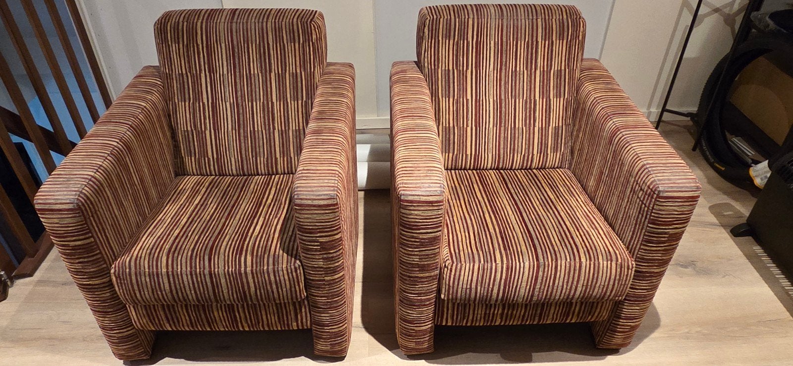 2 fauteuils, Ophalen, Gebruikt, Twee, Bruin