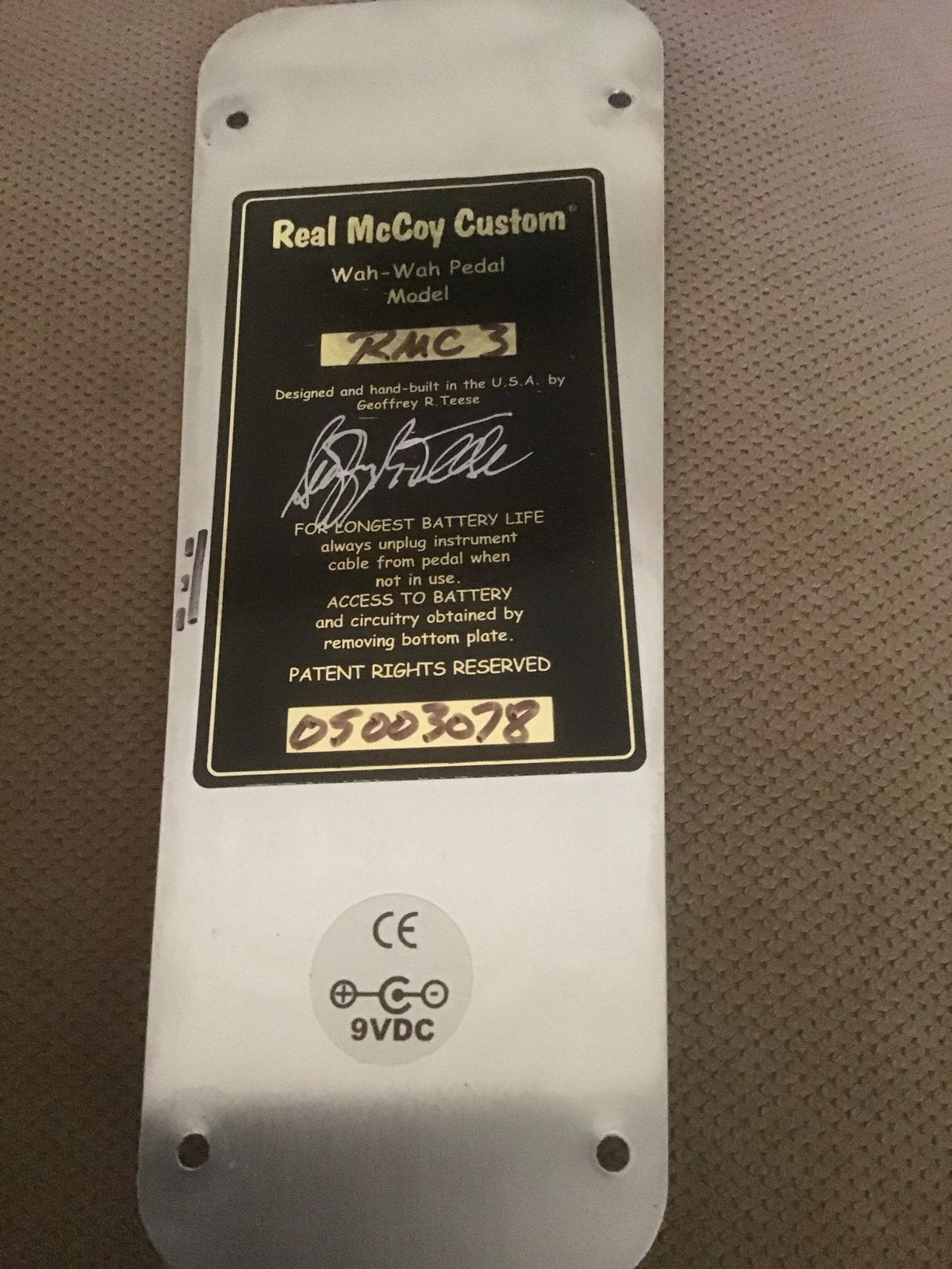 Real McCoy Custom RMC3 Wah Pedaal, Ophalen, Gebruikt, Wah Wah
