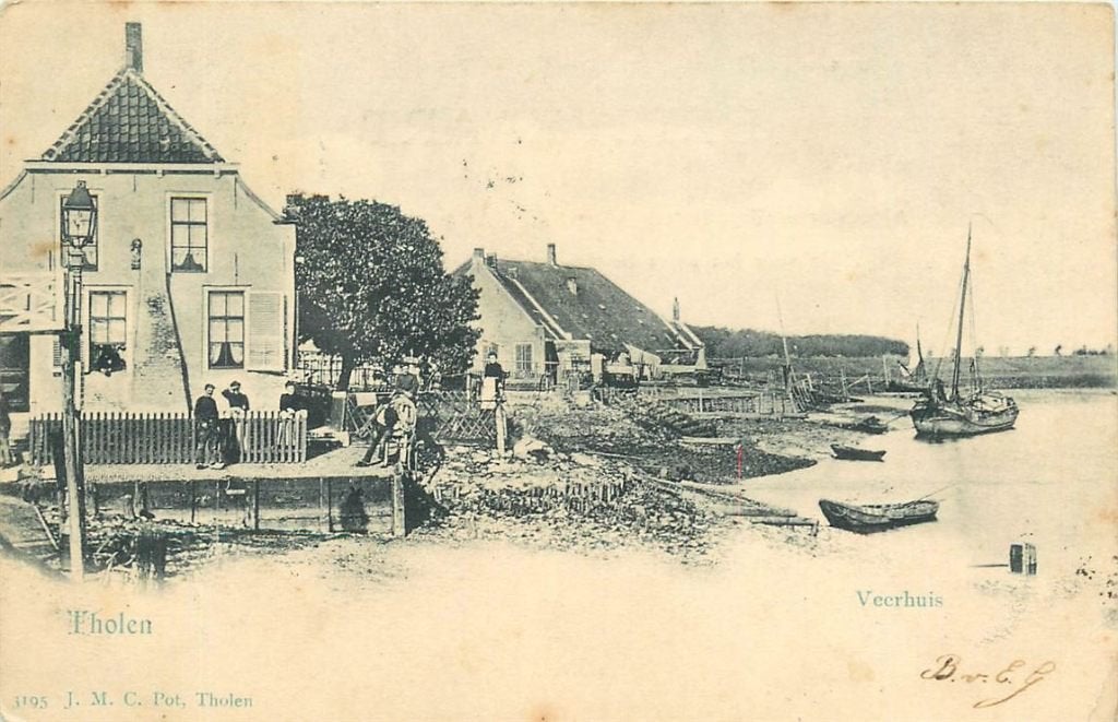 378-297-021 Tholen  Veerhuis, Verzenden, Voor 1920, Zeeland