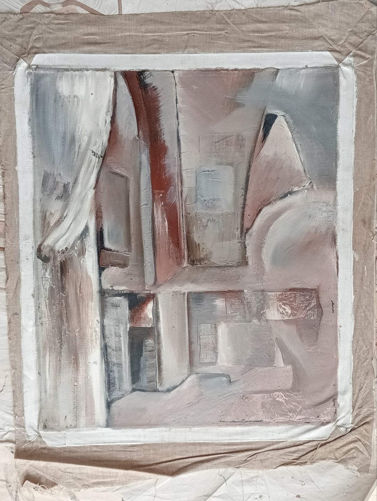 Schilderij jaren 90 interieur, Ophalen of Verzenden