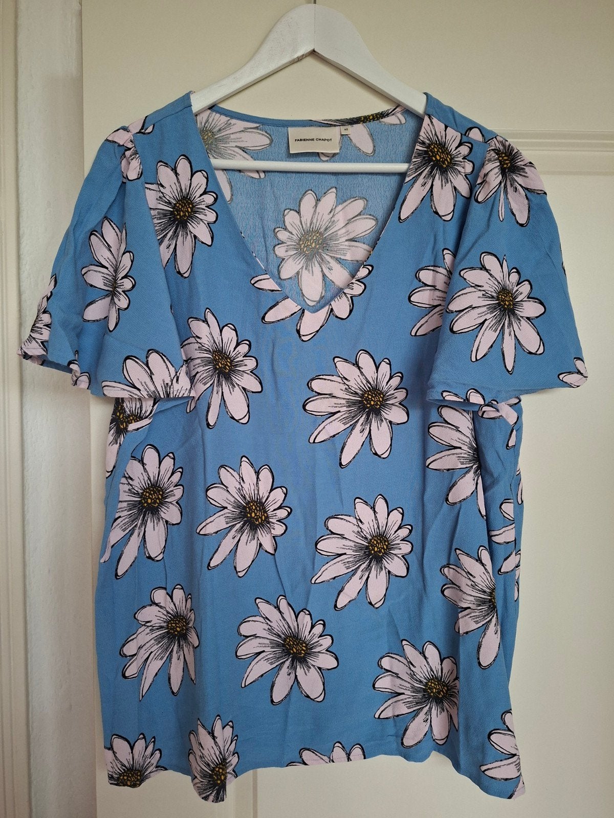 Fabienne Chapot top met bloemen, maat 40, Maat 38/40 (M), Blauw, Ophalen of Verzenden, Fabienne Chapot