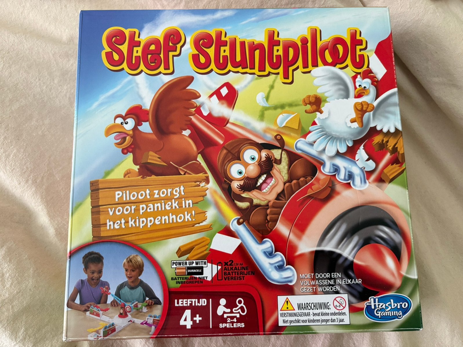 Stef Stuntpiloot - Leuk gezelschapsspel voor kinderen, Drie of vier spelers, Verzenden, Zo goed als nieuw