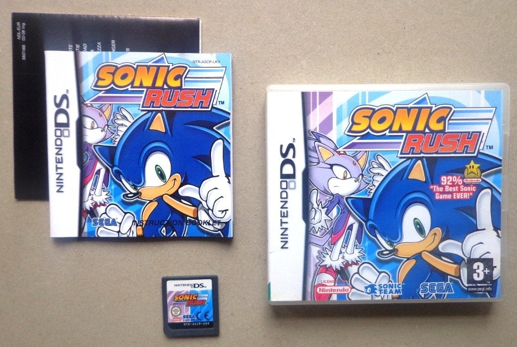 Sonic Rush voor de Nintendo DS Compleet, Spelcomputers en Games, Avontuur en Actie, 1 speler, Ophalen of Verzenden, Zo goed als nieuw