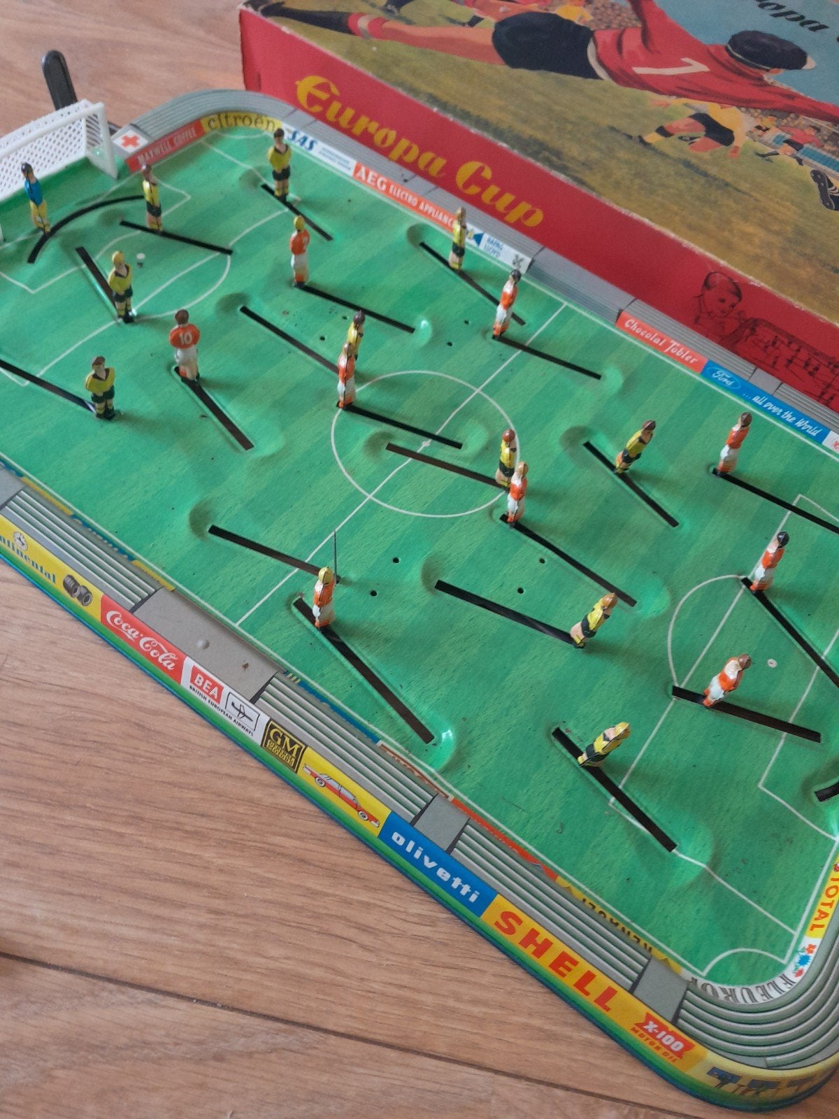 Vintage blikken voetbalspel - Europa Cup, Ophalen of Verzenden, Gebruikt, Jongen of Meisje