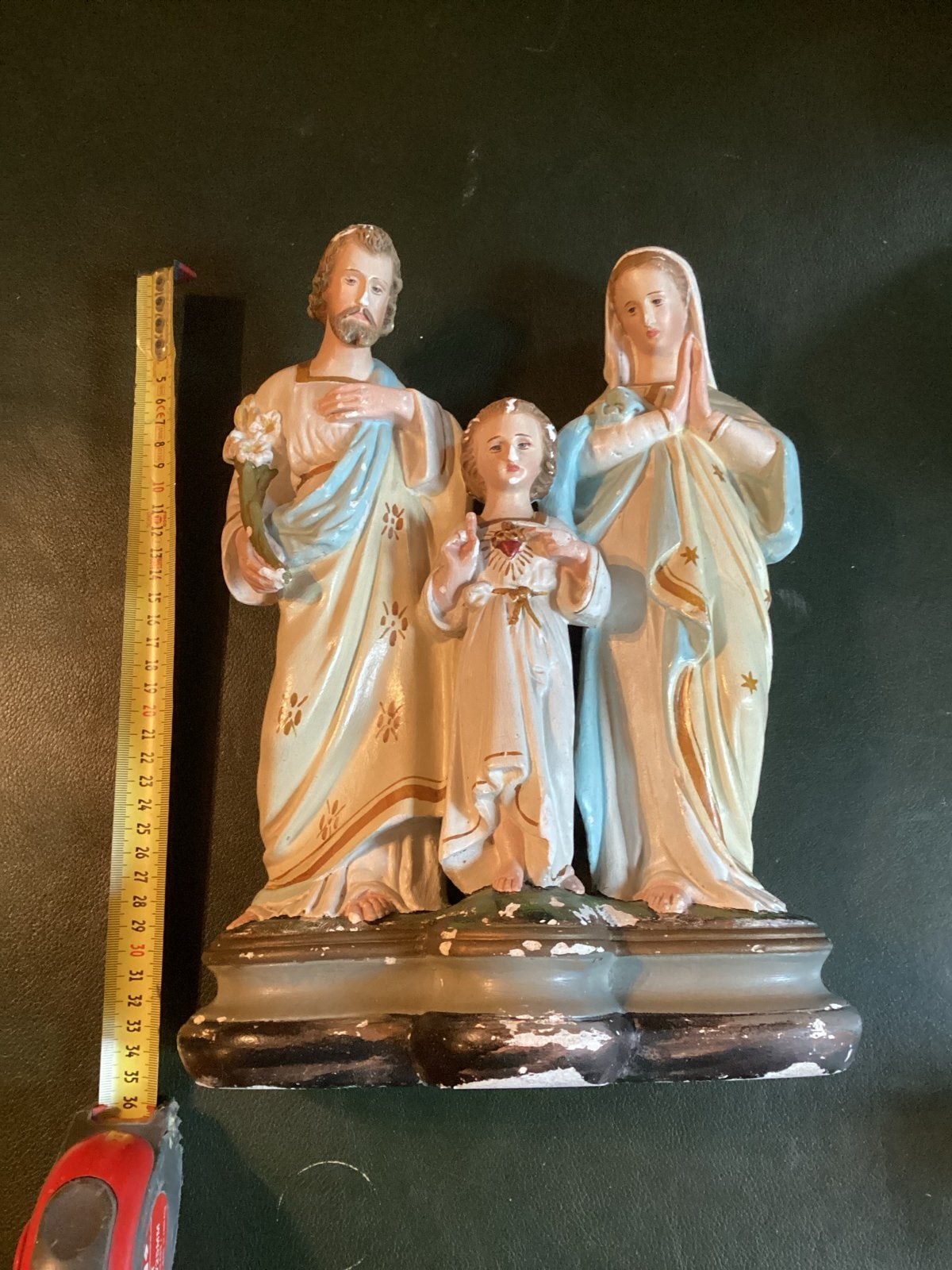 Vintage Heilige Familie Beeld - Jozef, Maria en Jezus, Ophalen of Verzenden