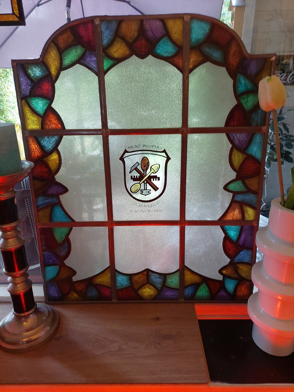 glas in lood, Heinz Kuypers, glasatelier 's-Gravenzande, Ophalen