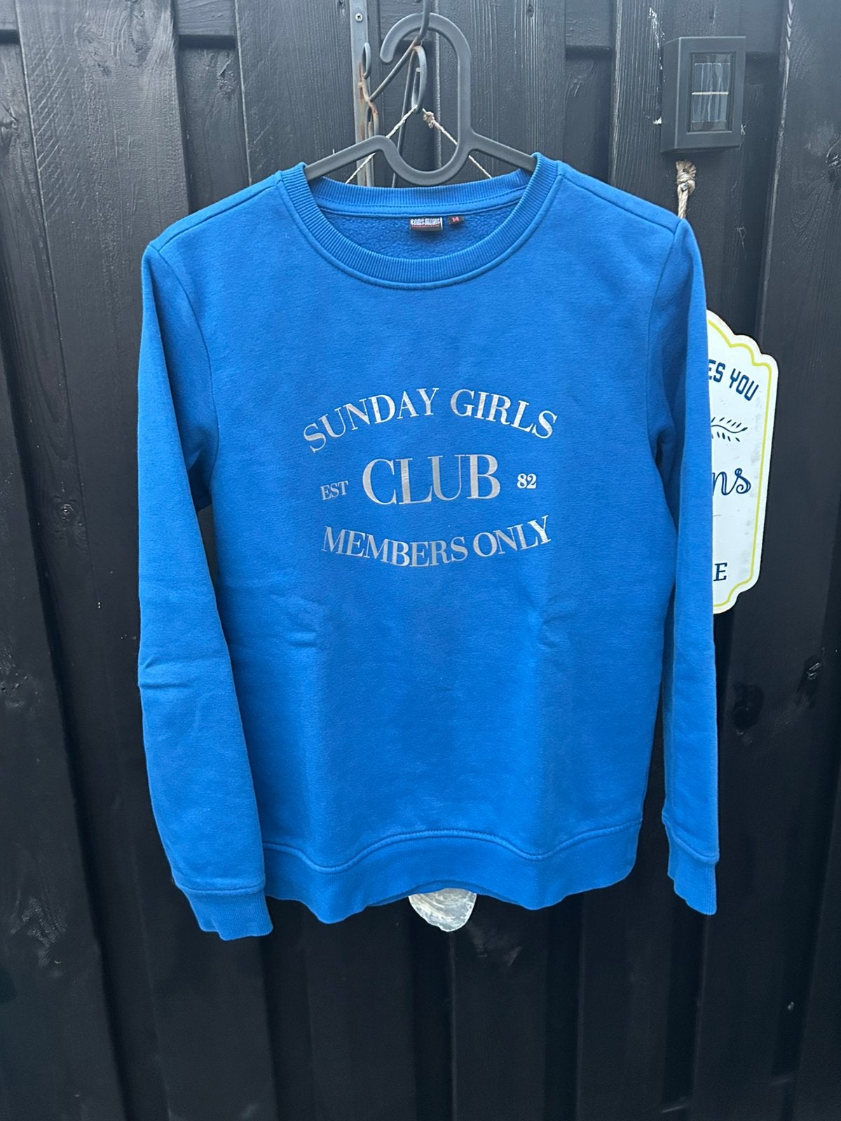 Cars jeans sweater maat 14/164 blauw, Kinderen en Baby's, Kinderkleding | Maat 164, Ophalen of Verzenden, Zo goed als nieuw, Jongen