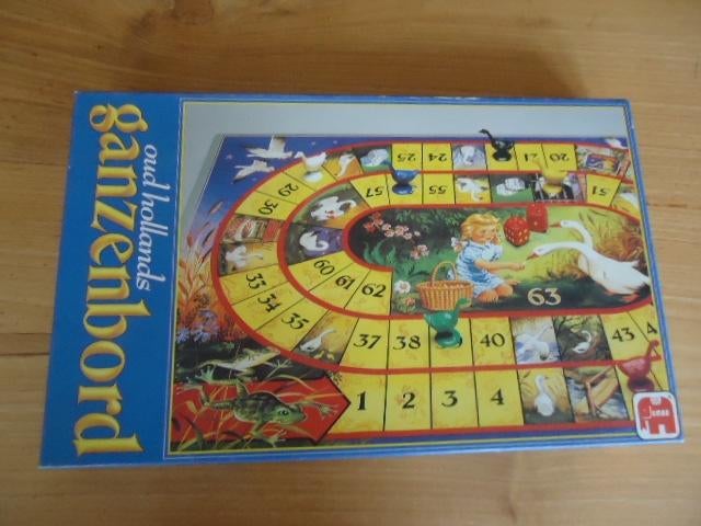 Ganzenbord #, Hobby en Vrije tijd, Gezelschapsspellen | Bordspellen, Vijf spelers of meer, Ophalen of Verzenden, Zo goed als nieuw