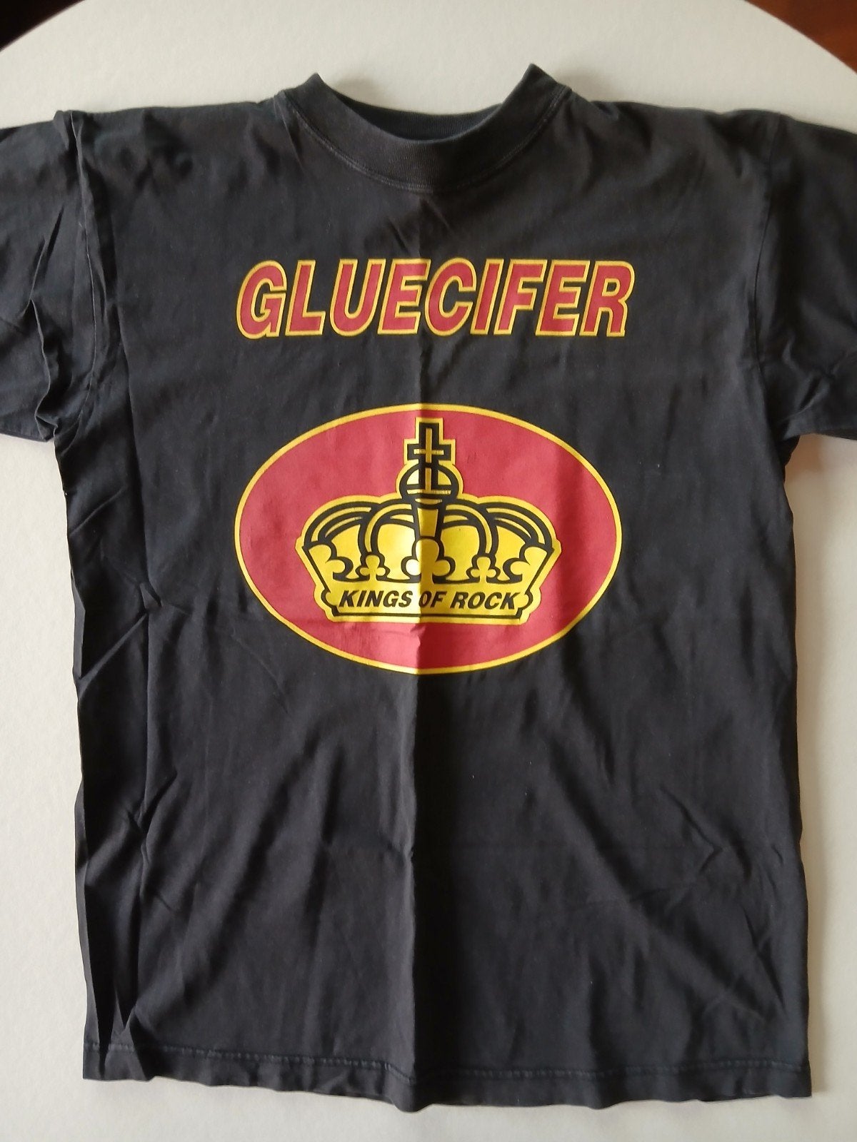 Gluecifer - Kings of Rock t-shirt vintage M, Ophalen of Verzenden, Gedragen, Maat 48/50 (M), Zwart