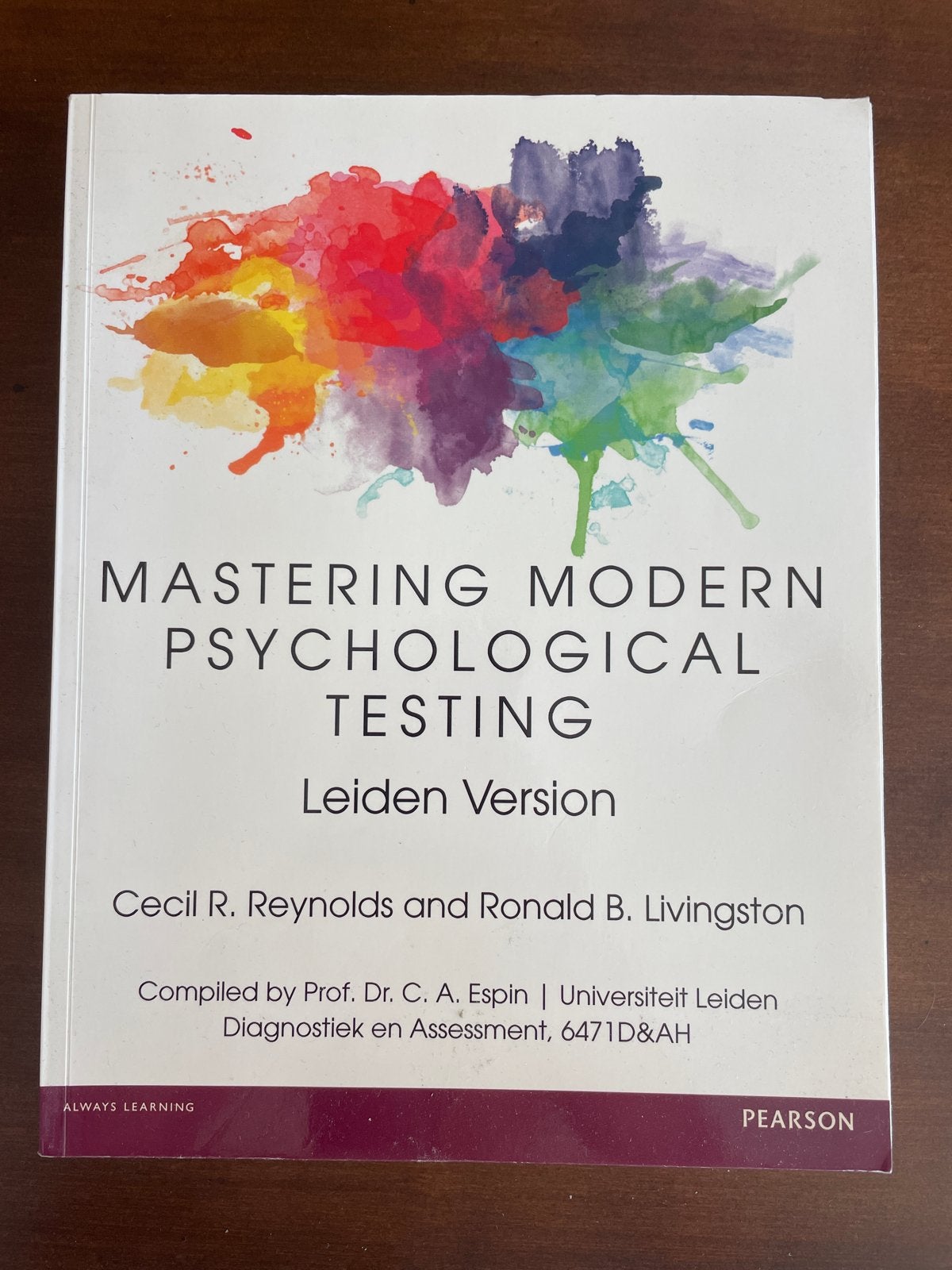 Mastering Modern Psychological Testing - Leiden Version, Boeken, Studieboeken en Cursussen, Ophalen of Verzenden, Gamma, Zo goed als nieuw