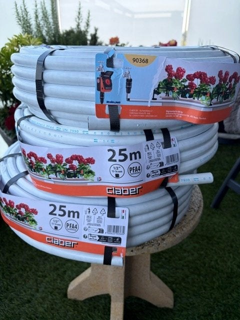 waterslang tuin Cleber verzamelbuis 3 x 25 m, Ophalen, Nieuw, Tuinslang