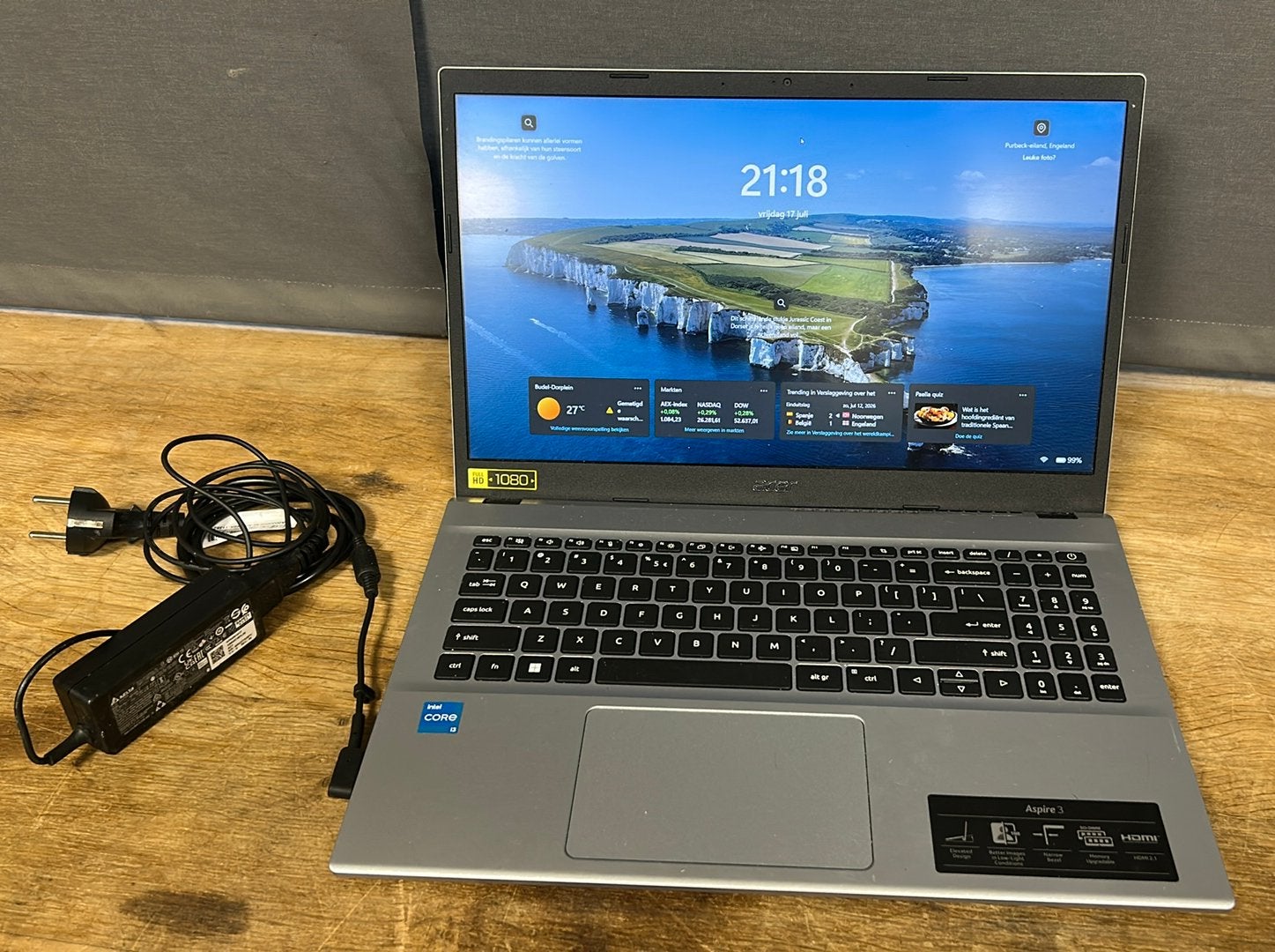 Acer Aspire 3 laptop. N22C6., Computers en Software, Windows Laptops, Ophalen of Verzenden, Zo goed als nieuw, 15 inch, 2 tot 3 Ghz