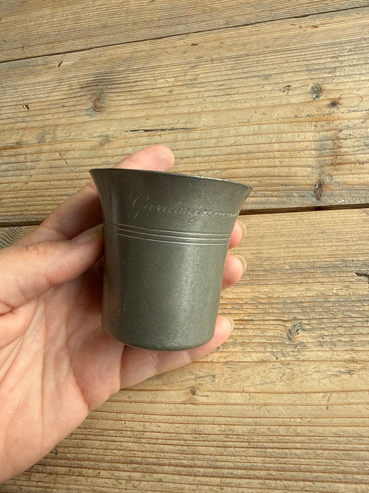Vintage Tinnen Beker "Real Pewter" - Made in Holland, Ophalen of Verzenden