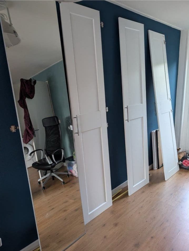 Ikea Pax kastdeuren en spiegeldeur 50x229, Ophalen, Minder dan 50 cm, Gebruikt, 200 cm of meer
