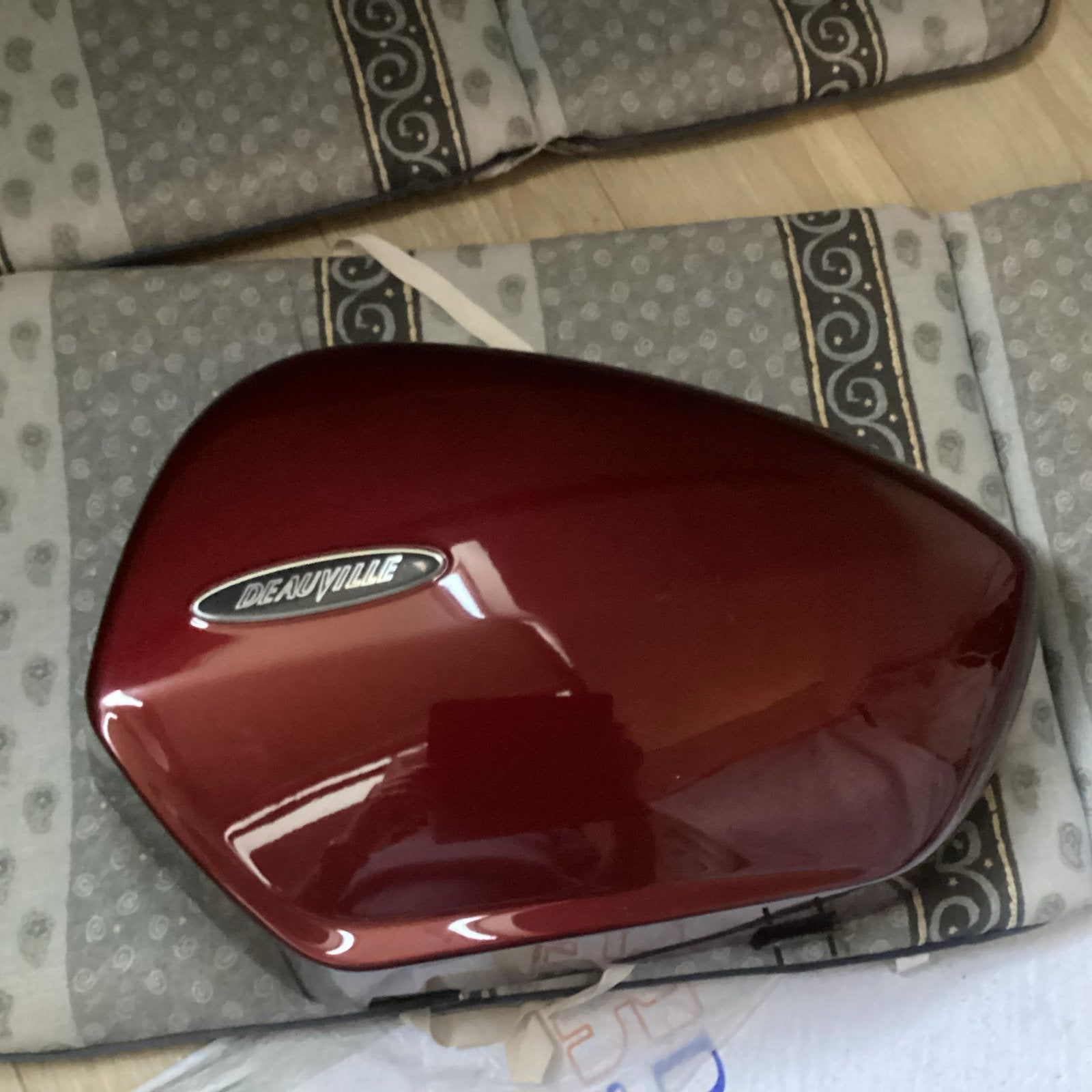 Zijkoffer deksel Honda Deauville 700- Rood, Ophalen of Verzenden