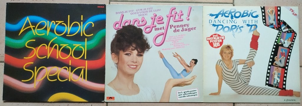 3 LP's Health-Fitness Penny de Jager Doris D Lydia v Wooning, 1980 - 1989, Ophalen of Verzenden, Zo goed als nieuw, 12 inch