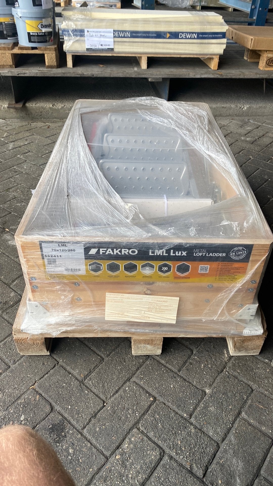FAKRO LML Lux Metal Zoldertrap - Nieuw in verpakking, Ophalen, Trap, Nieuw, Opvouwbaar of Inschuifbaar