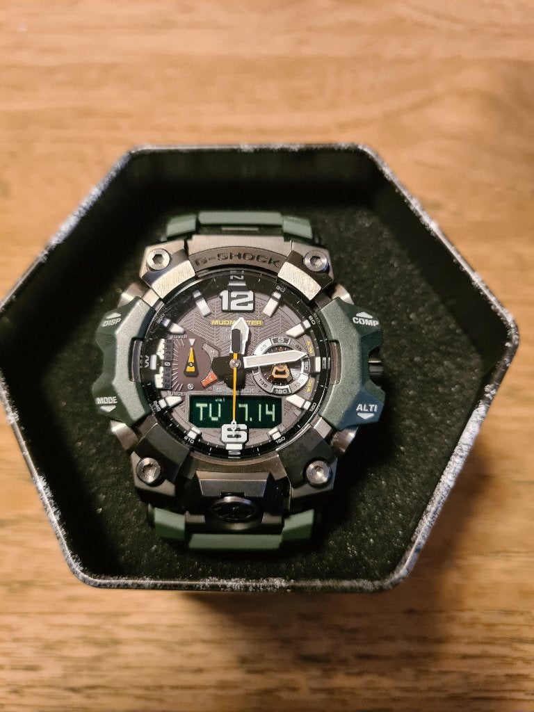 Casio Mudmaster GWG-B1000-3AER zwart/groen NIEUW, Casio, Kunststof, Polshorloge, Nieuw
