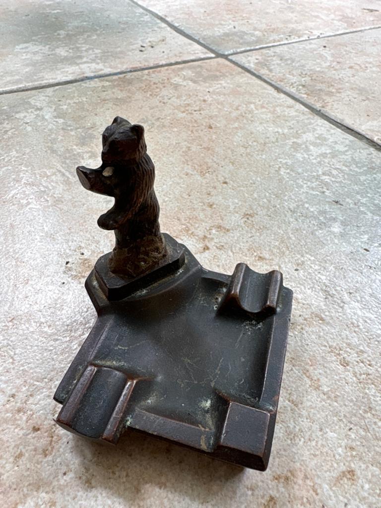 Vintage Beren Asbak - Decoratief en Functioneel, Ophalen of Verzenden