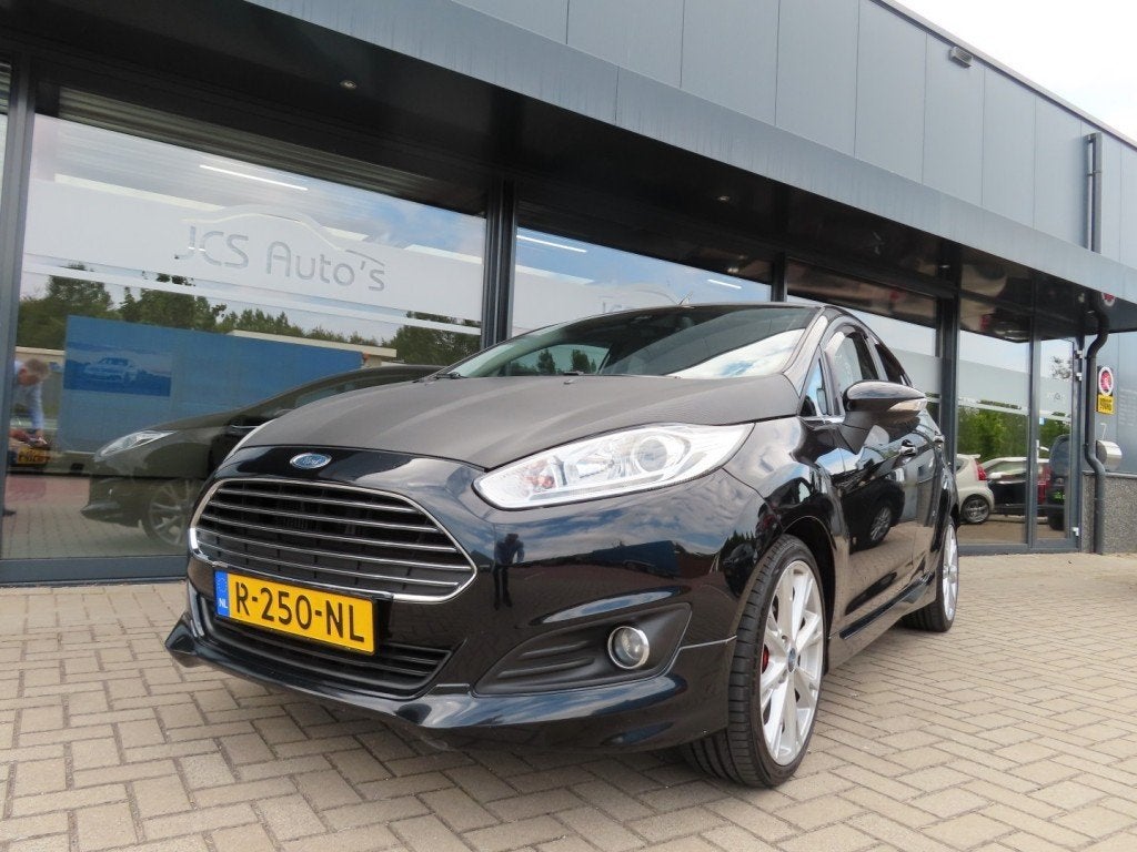 Ford FIESTA 1.0 Ecoboost. 125 Pk Titanium Ecc Leder Camera 2, 125 pk, Zwart, Leder, Bedrijf