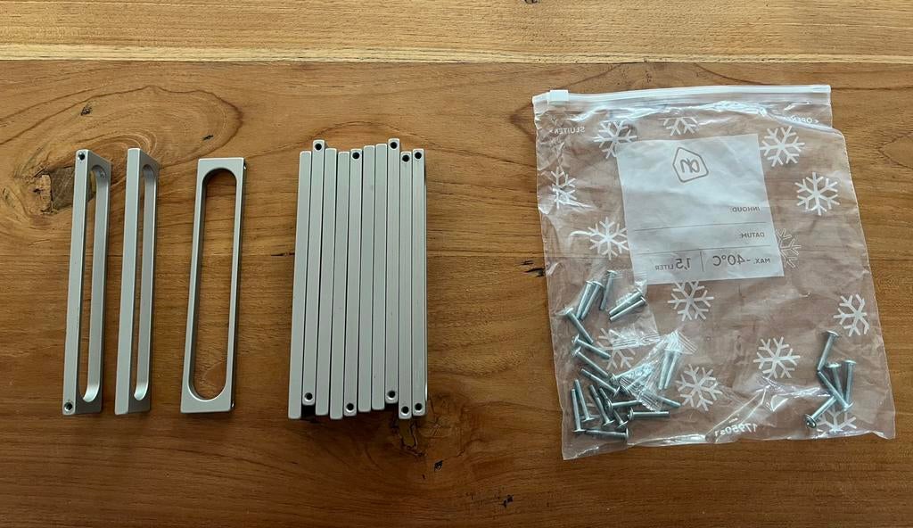 Meubelgrepen grijs/metaal 160 mm 13 stuks, Hobby en Vrije tijd, Elektronica-componenten, Ophalen of Verzenden, Gebruikt