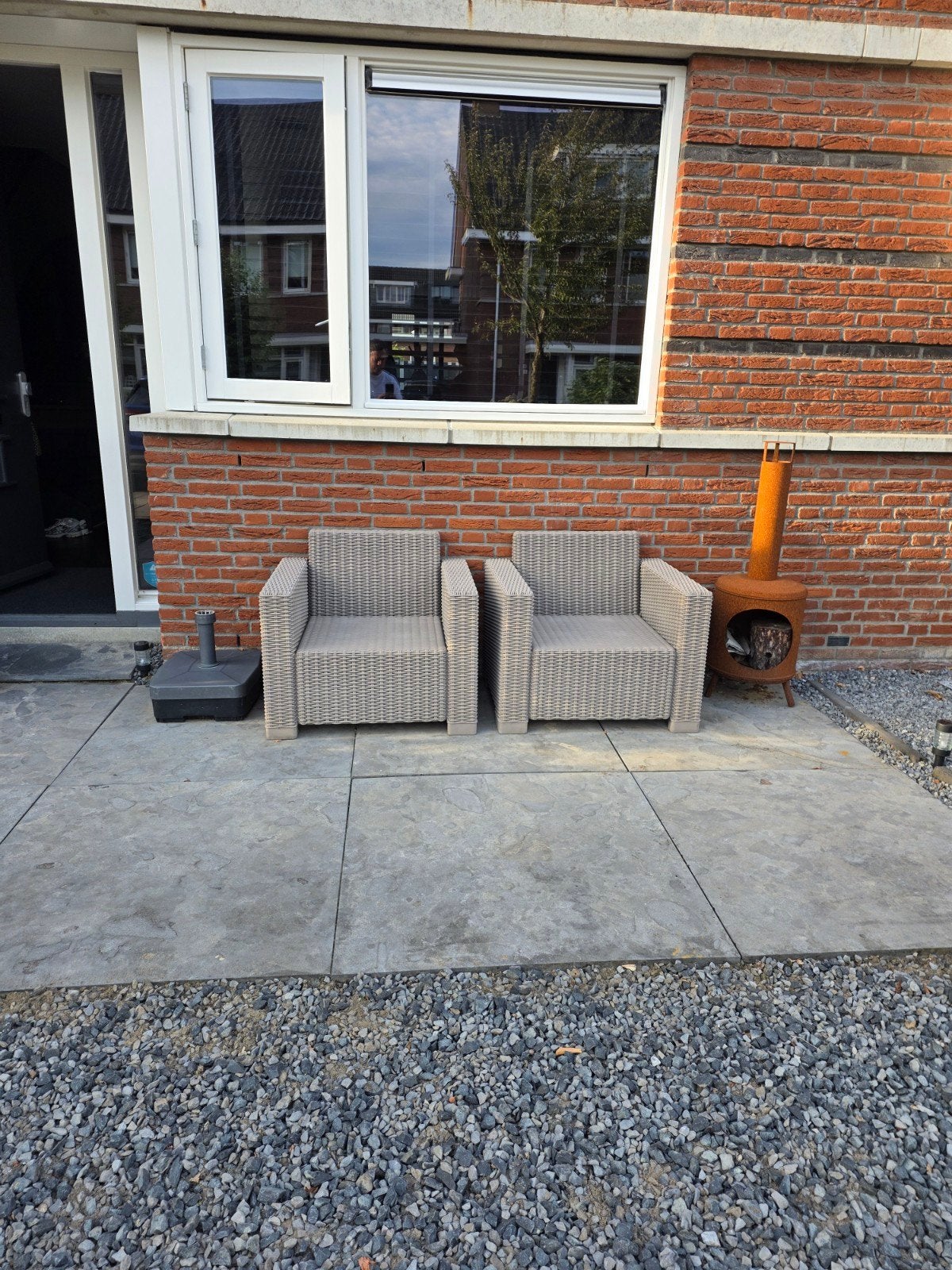 Allibert loungestoelen (2 stuks), Tuin en Terras, Ophalen, Gebruikt, Kunststof, 2 zitplaatsen