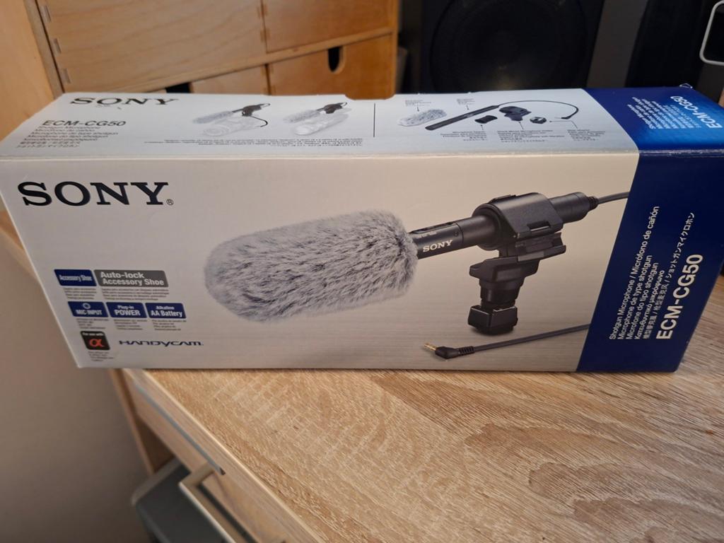 Sony ECM-CG50, Ophalen of Verzenden, Zo goed als nieuw, Studiomicrofoon