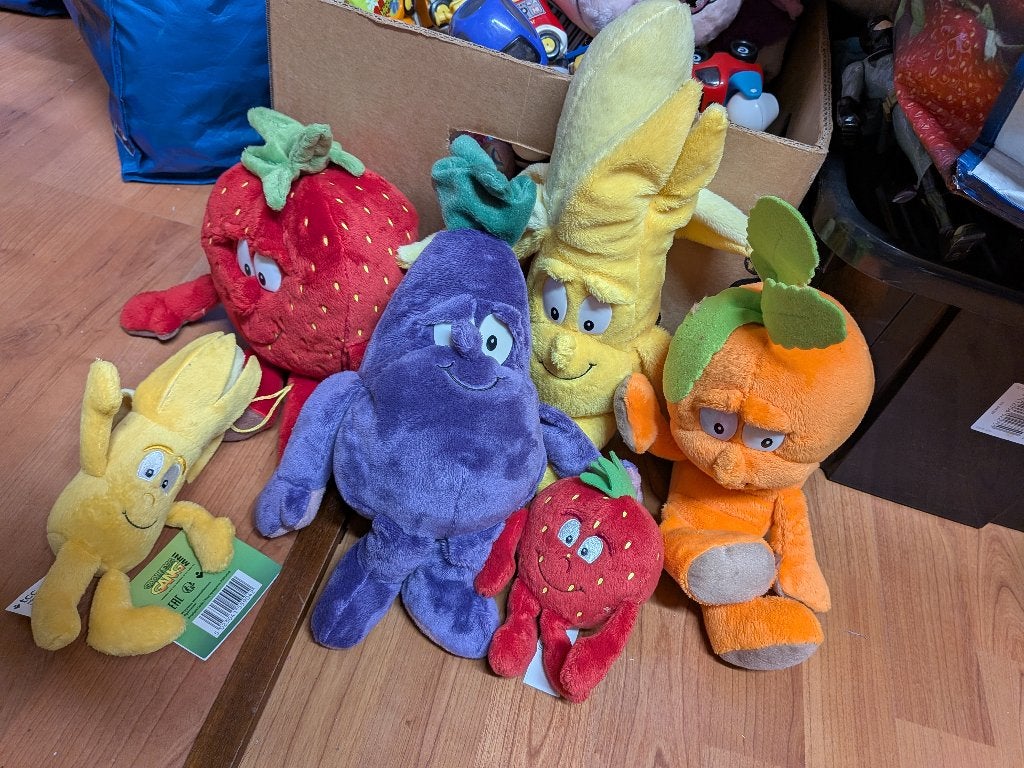 knuffels fruit, Ophalen of Verzenden, Zo goed als nieuw, Overige typen