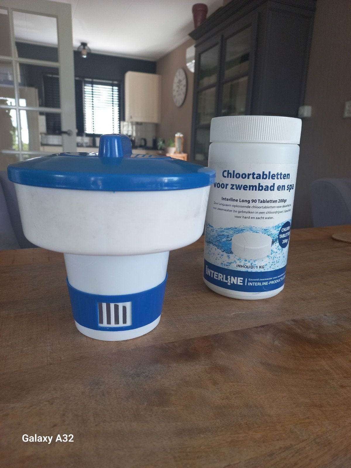Chloordrijver met Interline chloortabletten voor zwemba, Ophalen of Verzenden, Gebruikt, Overige typen