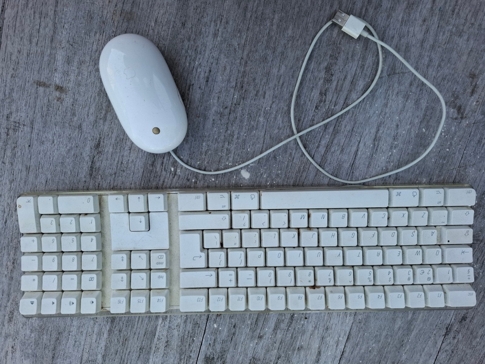 Apple Muis en Toetsenbord Set - Bedraad, Computers en Software, Ophalen, Muis, Gebruikt, Toetsenbord en muis-set