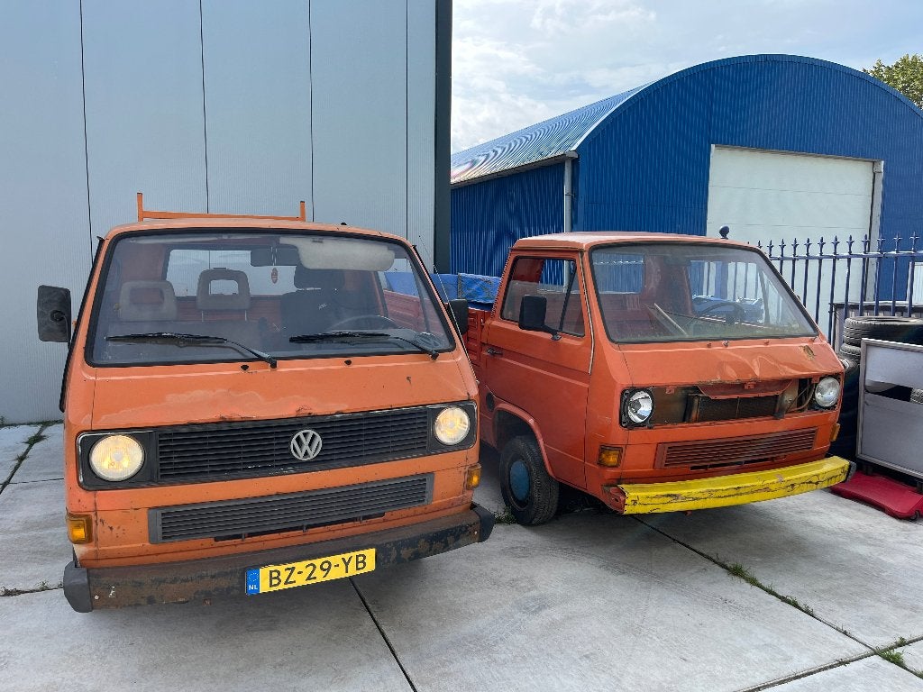 Volkswagen T3 Transporter Pick-up 1.7 D 1988 + Donor Pick-up, 1715 cc, Achterwielaandrijving, Origineel Nederlands, 1368 kg