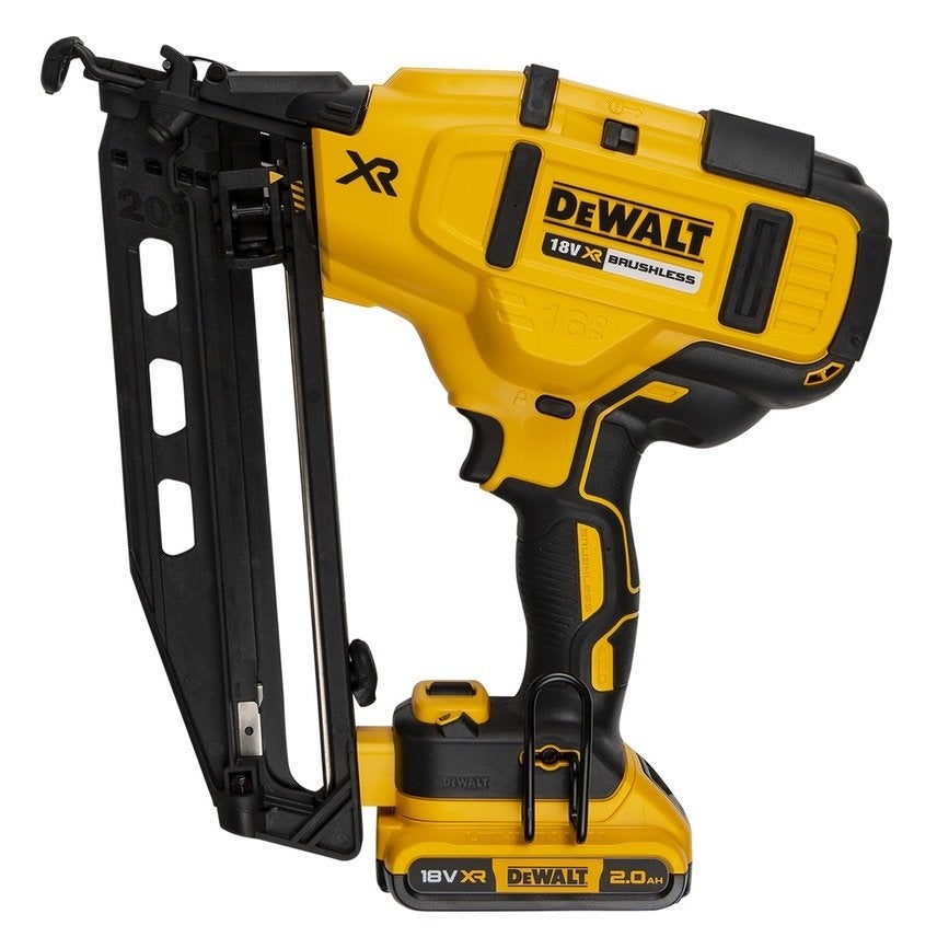 DeWALT DCN660D2-QW accu tacker 18V 2x 2,0Ah Li-ion, Ophalen, Zo goed als nieuw