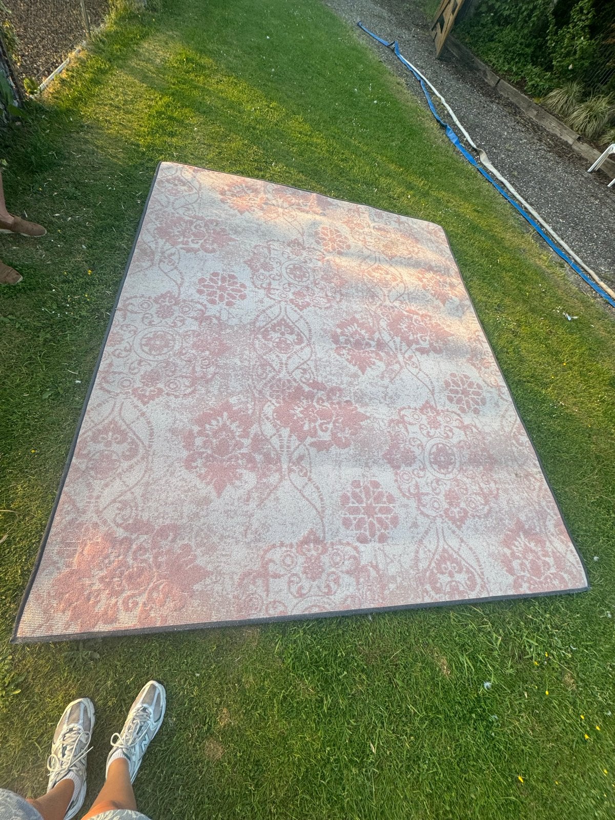 2 Vloerkleden Terra/Roze - Binnen & Buiten met Antislip, Ophalen, Gebruikt, 100 tot 150 cm, 150 tot 200 cm