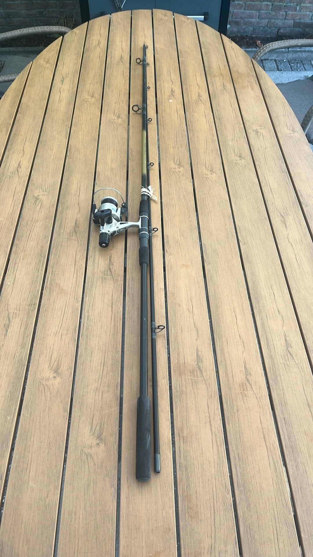 Karper hengel inclusief molen en draad, Watersport en Boten, Ophalen, Gebruikt, Werphengel