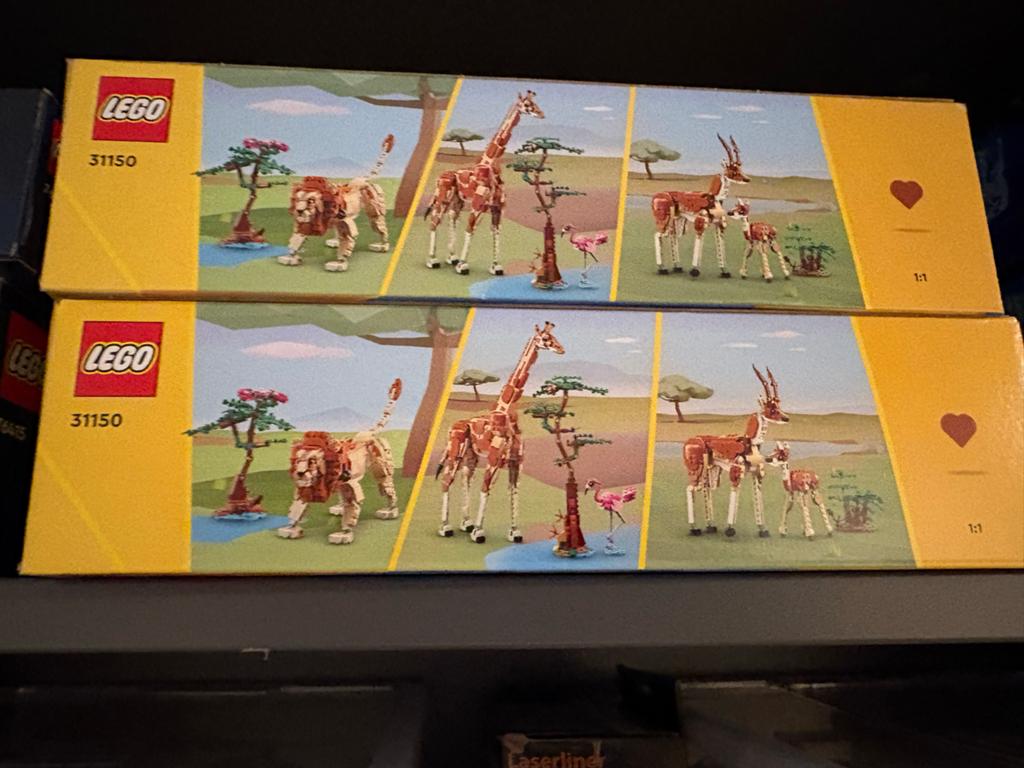 2x LEGO Creator Wilde Dieren van Afrika (31150) Nieuw, Lego, Nieuw, Ophalen of Verzenden, Ideas