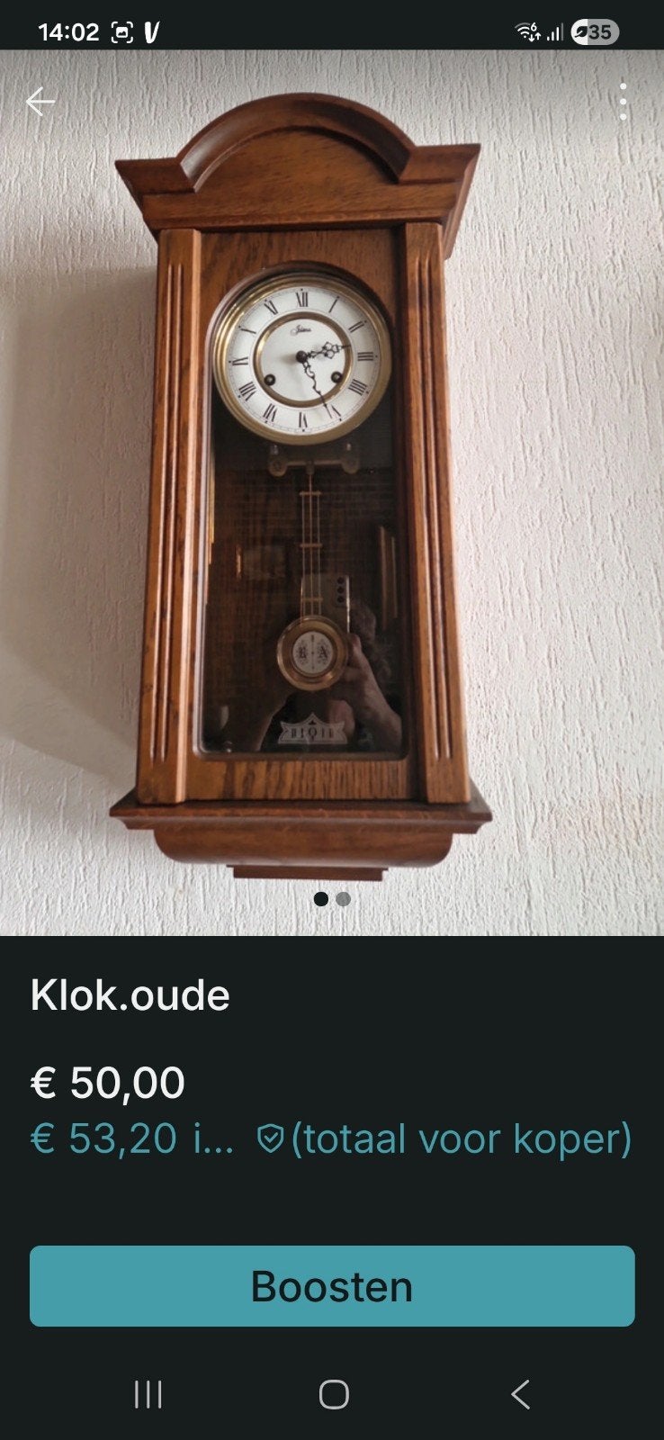 oude klok, Ophalen of Verzenden