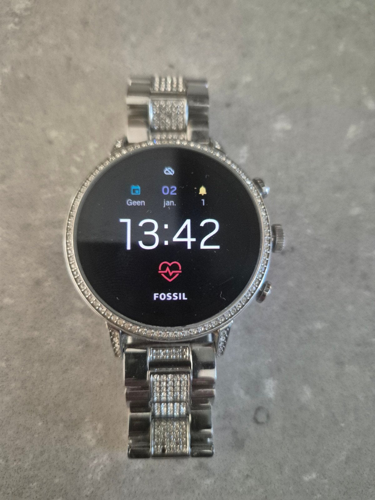 Fossil Smartwatch - Zo goed als nieuw met oplader, Fossil, Ophalen of Verzenden, Zo goed als nieuw, Android