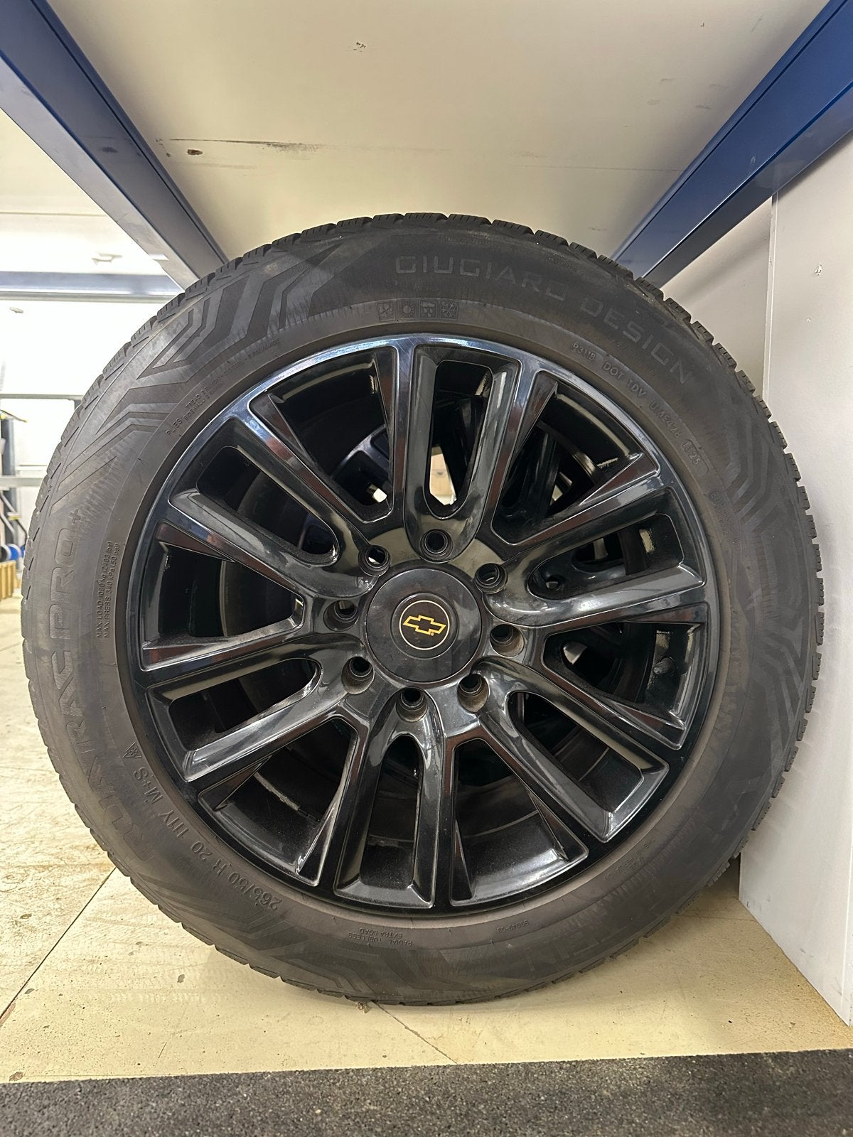 8 gaats Chevrolet express velgen zwart., Auto-onderdelen, Ophalen, 265 mm, Banden en Velgen, All Season