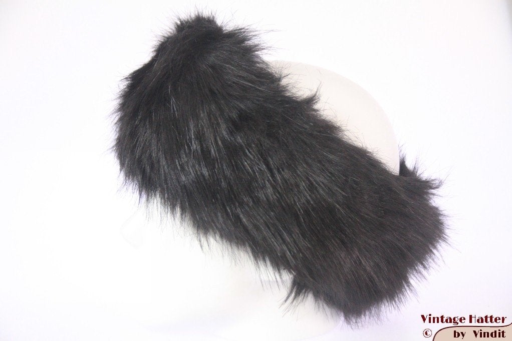 Hoofdband zwart imitatie bont 55-57 nieuw gratis verzenden, Ophalen of Verzenden, Nieuw, 56 of 57 cm (M, 7 of 7⅛ inch), Hoed