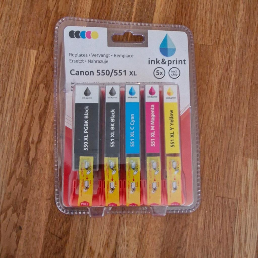 Vijf vervangende cartridges voor de canon printer, Computers en Software, Printerbenodigdheden, Nieuw, Cartridge, Ophalen of Verzenden