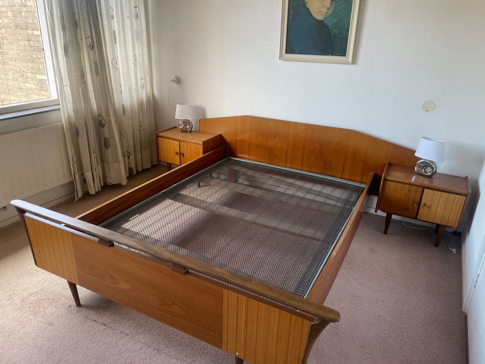 Vintage bed, Ophalen, Gebruikt, Twijfelaar