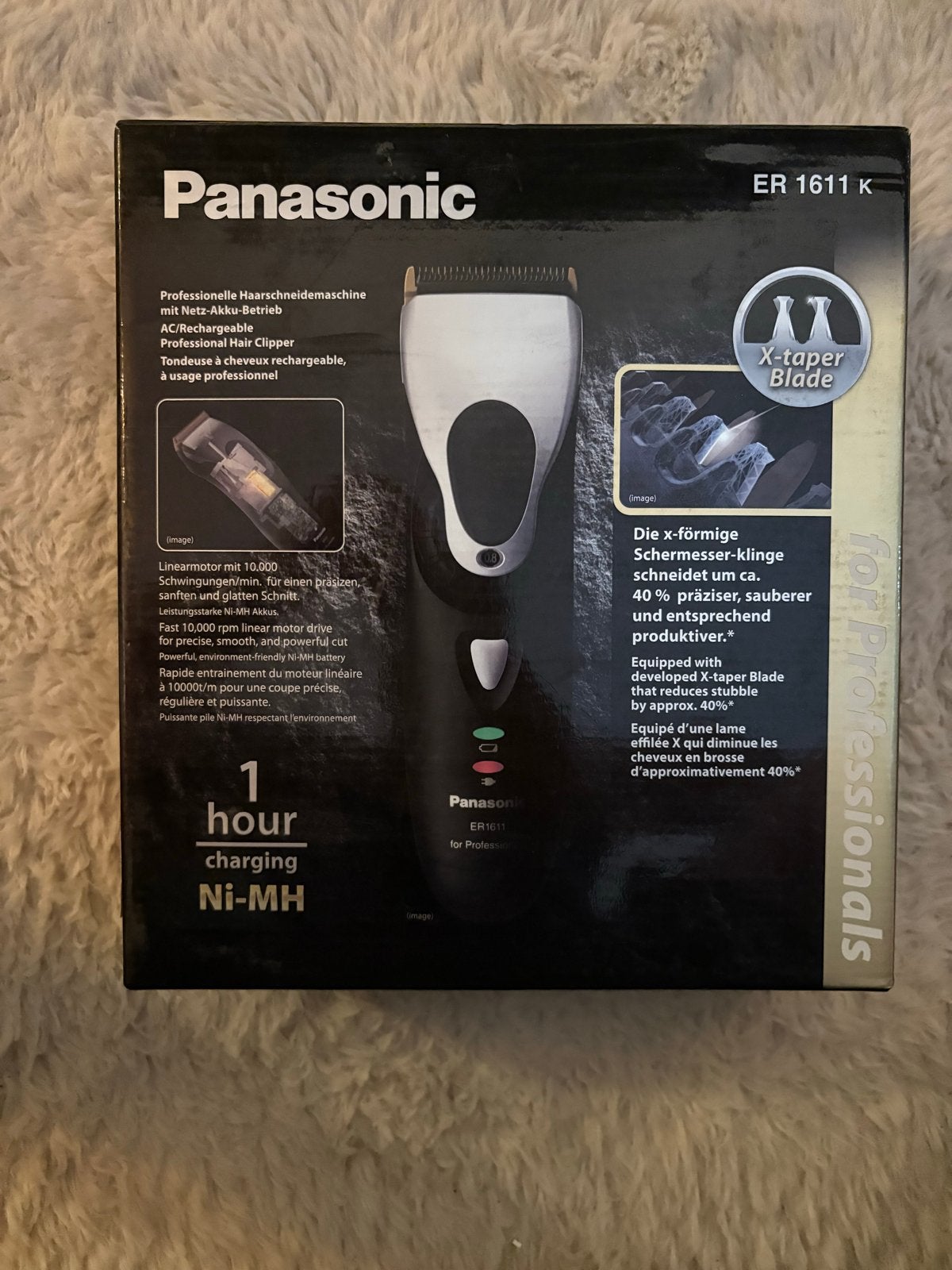 Panasonic ER 1611 K Professionele Haartrimmer - Nieuw in doo, Ophalen of Verzenden, Nieuw, Tondeuse