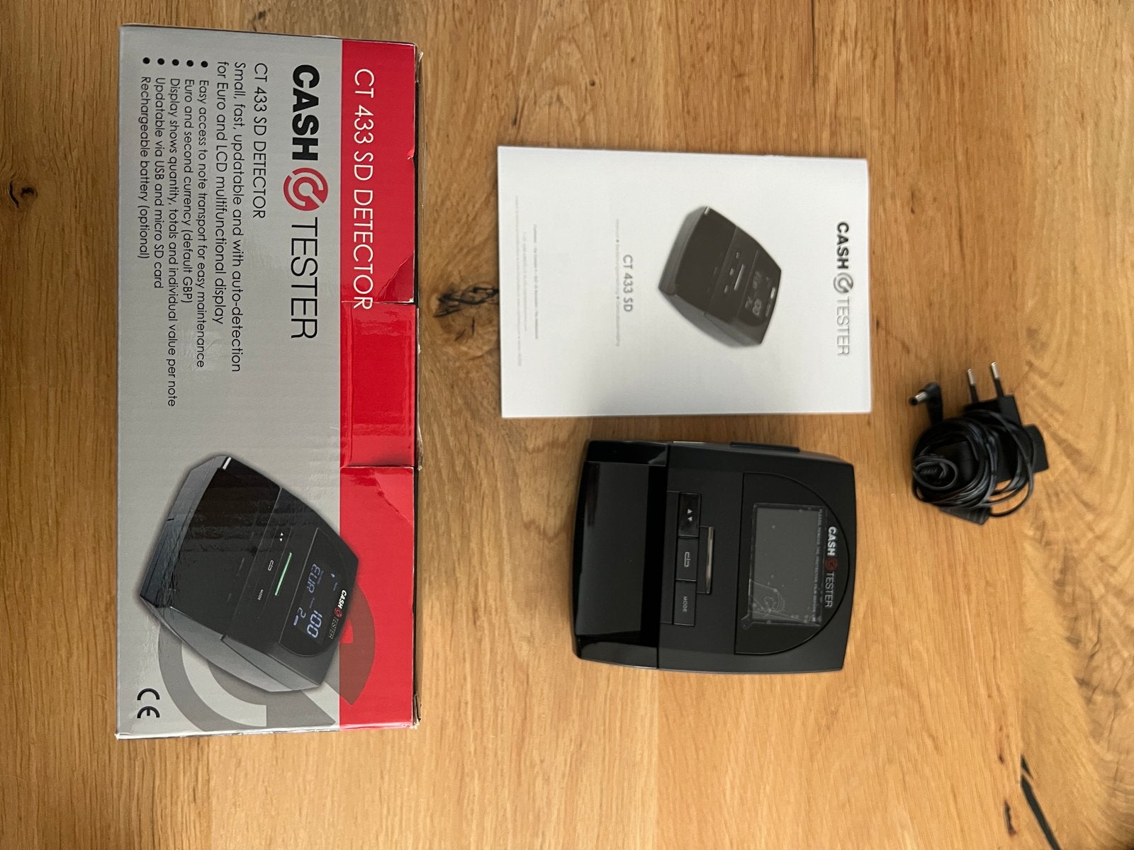 Cash Tester CT 433 SD Detector - Valutadetector, Ophalen of Verzenden