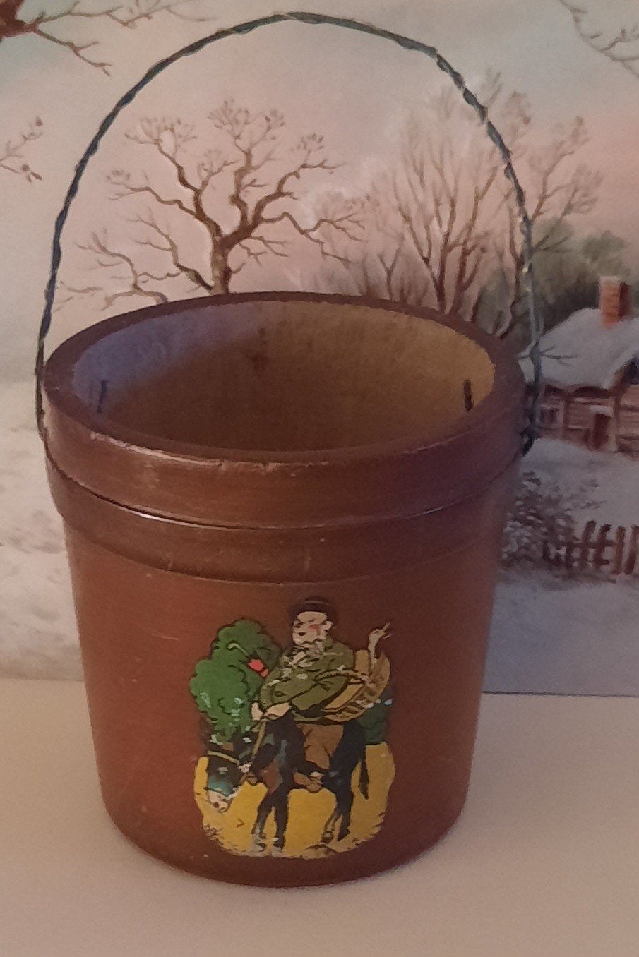 Oud Miniatuur Houten Emmertje, Antiek en Kunst, Antiek | Speelgoed, Verzenden