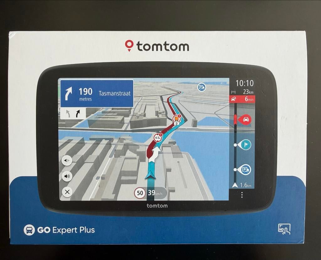 TomTom GO Expert Plus 7 inch vrachtwagennavigatie met case, Ophalen of Verzenden, Zo goed als nieuw