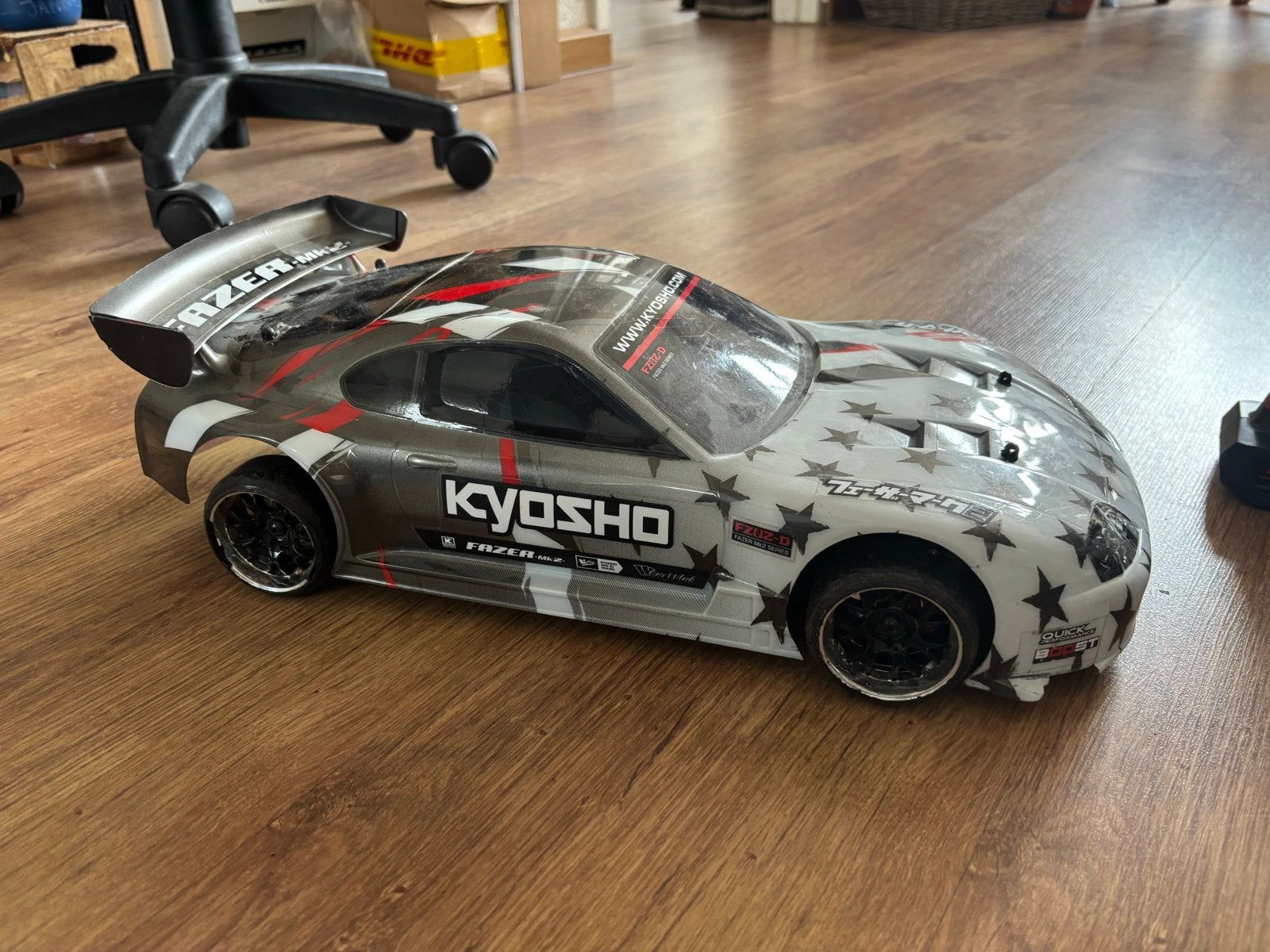 Kyosho Fazer Mk2 Toyota Supra RC Auto - Zo goed als nieuw, Hobby en Vrije tijd, Modelbouw | Radiografisch | Auto's, Elektro, Ophalen of Verzenden